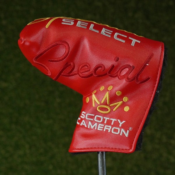 TITLEIST SCOTTY CAMERON BLADE PUTTER SPECIAL SELECT HEADCOVER RED / YELLOW