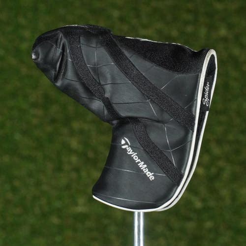TAYLORMADE SPIDER BLADE PUTTER HOOK & LOOP HEADCOVER BLACK / WHITE ~ WOW!!