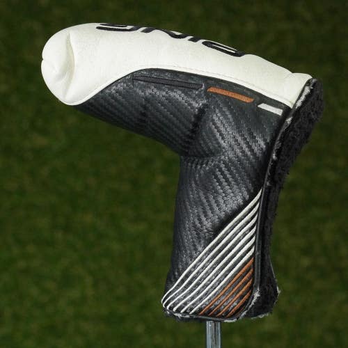 PING HEPPLER BLADE PUTTER HEADCOVER MAGNETIC BLACK / WHITE / BROWN ~ LOOK!!