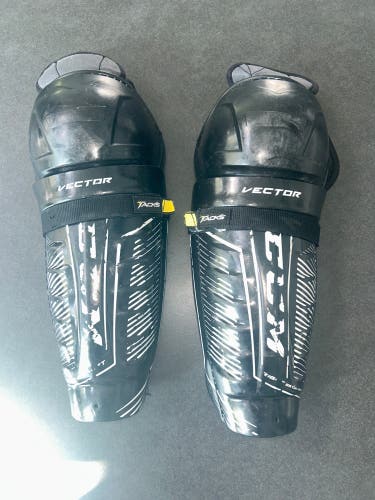 Senior CCM Tacks 14" Shin Pads (Used)