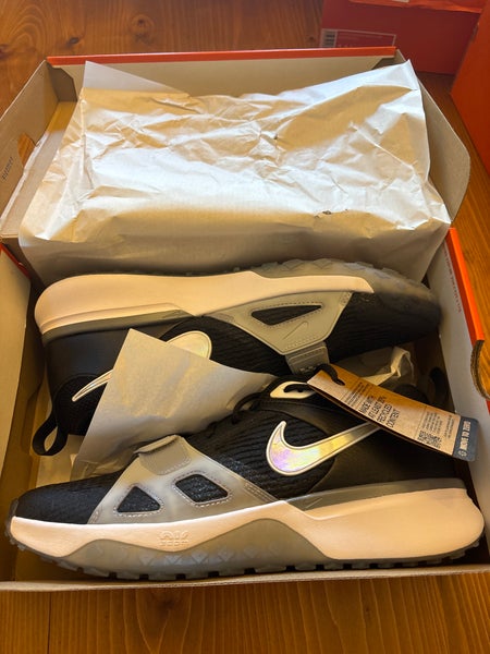 Black Men's Size M 11.5 (W 12.5) Adult Nike Air Zoom Diamond Elite Turf Cleats (New)