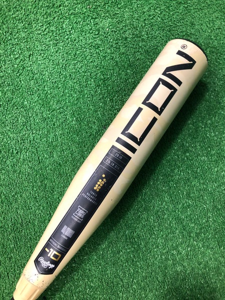 2025 Rawlings Icon Composite Bat USABat Certified (-10) Composite 19 oz 29" (Used)