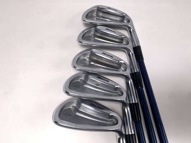 Mizuno MX 23 Iron Set 5-PW Exsar Blue Regular Graphite Mens RH- no 8i