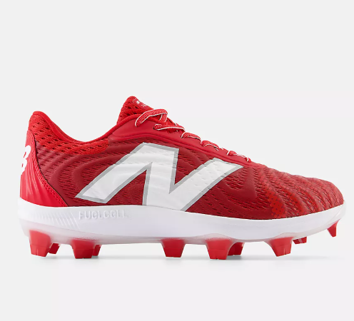 Mens New Balance Red FuelCell Molded Cleat PL4040R7