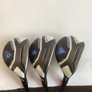 Cobra Aerojet Hybrids Set 2-17*, 3-19*, 4-21* With Recoil F4 Stiff Graphite Shaf