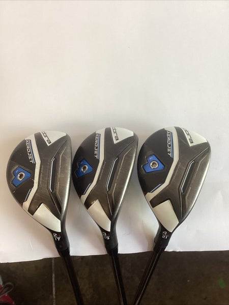 Cobra Aerojet Hybrids Set 2-17*, 3-19*, 4-21* With Recoil F4 Stiff Graphite Shaf