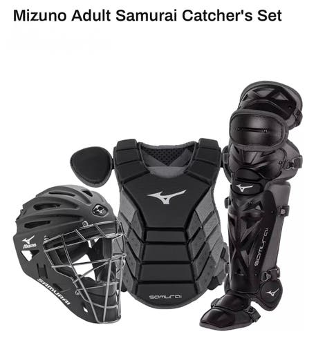 Mizuno Samurai Catcher's Set Black/Grey 16"