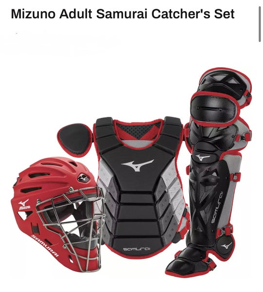 Mizuno Samurai Catcher's Set Black/Cardinal 16"
