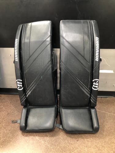Black 33+1.5  Senior Warrior Ritual G6 E+ Goalie Leg Pads (Used)
