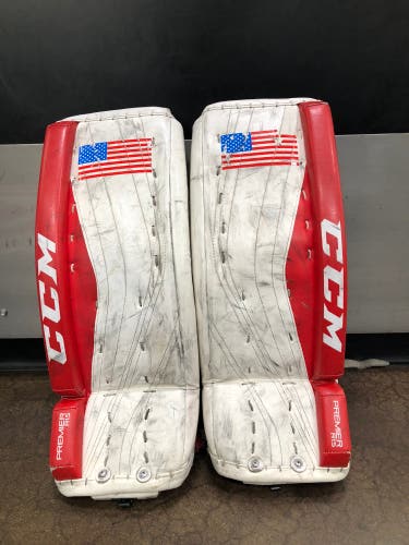 24"+1 Youth CCM Premier R1.5 Goalie Leg Pads (Used)
