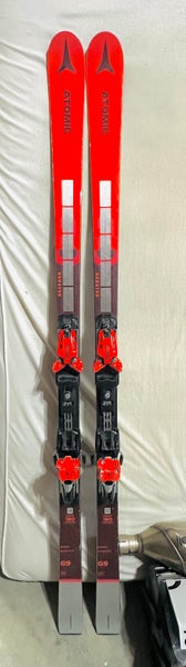 Atomic 180 cm Racing Redster FIS GS Skis With Bindings Max Din 12 (Used)
