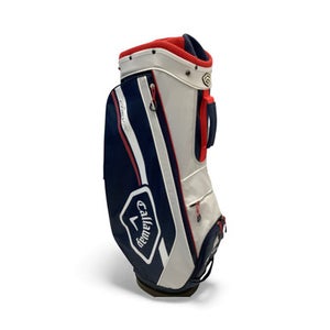 Used Callaway CHEV 14 Mens Cart Bag Navy And White 11443-S000199861