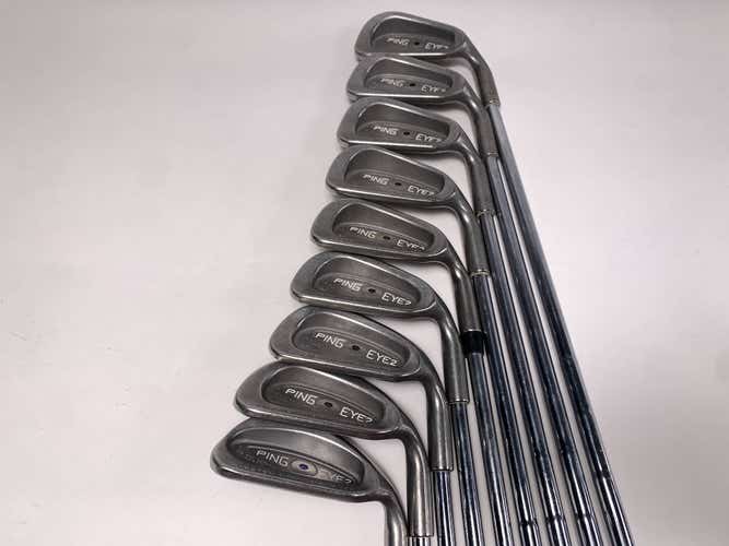 Ping Eye 2 + Iron Set 2-PW+SW Black Dot KT-M Regular Steel Mens RH- no 3i