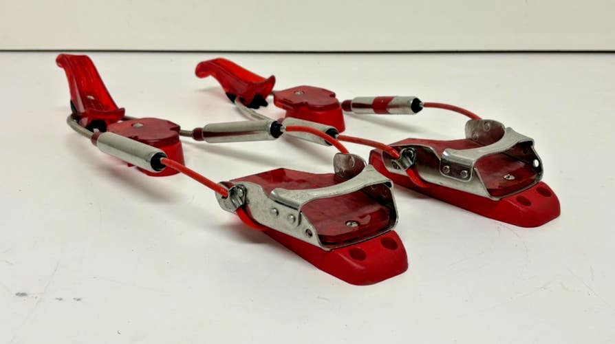G3 Genuine Guide Gear 75mm Cable Telemark Ski Bindings Red Fast Shipping