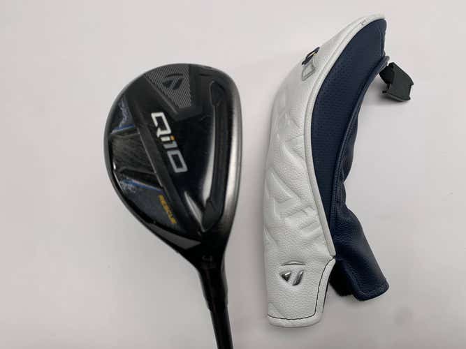 TaylorMade Qi10 4 Hybrid 22* UST Mamiya 55H F2 HL Senior Graphite Mens RH HC