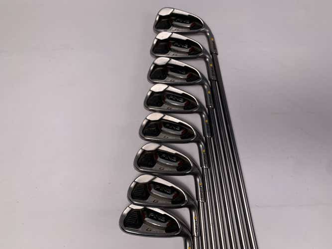 Ping G20 Iron Set 4-PW+GW Gold Dot 4* Flat TFC 169 I Stiff Steel Mens RH