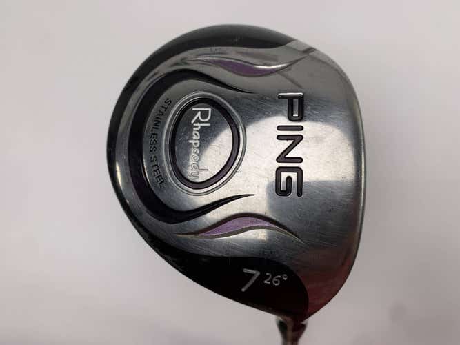 Ping Rhapsody 7 Fairway Wood 26* Black Dot ULT 129 Ultra Light Ladies RH
