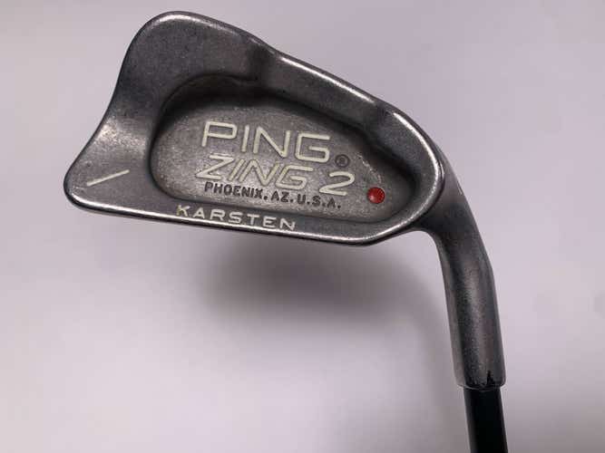 Ping Zing 2 Single 1 Iron Red Dot 1* Flat Karsten 201 Stiff RH Midsize Grip