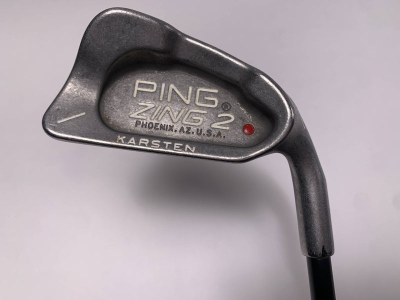 Ping Zing 2 Single 1 Iron Red Dot 1* Flat Karsten 201 Stiff RH Midsize Grip