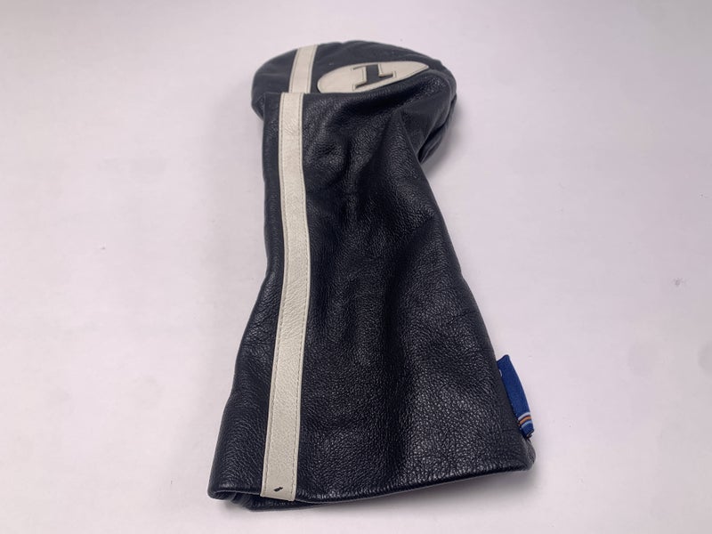 Stitch Black White Leather Driver Headcover HC