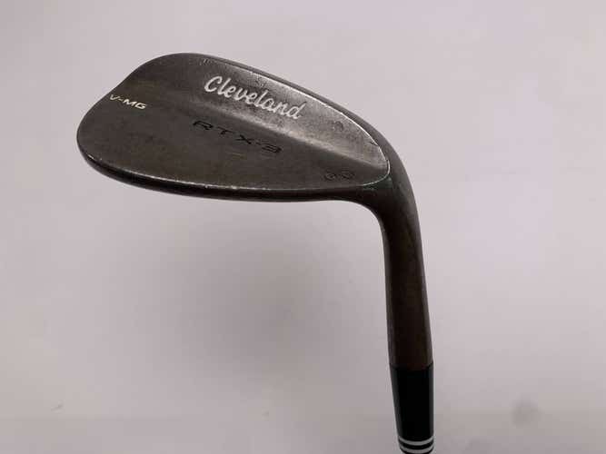 Cleveland RTX 3 Tour Satin Raw Lob Wedge LW 60* 9 Raw DG Wedge Steel Mens RH