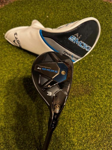 Callaway Paradym AI Smoke 3 18* Hybrid, Cypher 60 Regualr Flex, RH