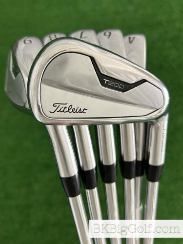 Titleist T200 21 Forged Iron Set 4-9 / True Temper AMT Black Stiff