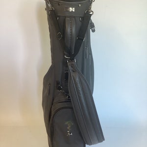 Titleist Links Master Series Leather Stand Bag With Pine Tree Emblem