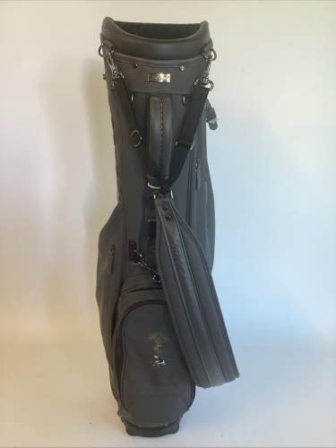 Titleist Links Master Series Leather Stand Bag With Pine Tree Emblem