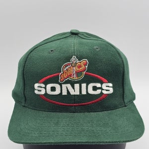 NEW Vintage Seattle Sonics NBA Sports Logo 7  1990s Sports Hat Cap Strapback