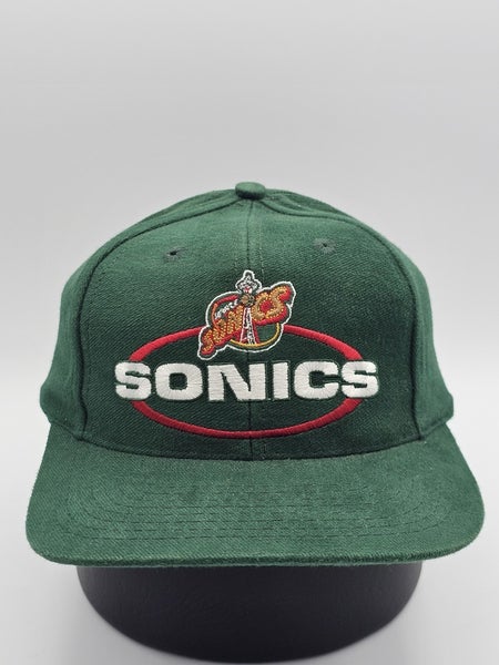NEW Vintage Seattle Sonics NBA Sports Logo 7  1990s Sports Hat Cap Strapback
