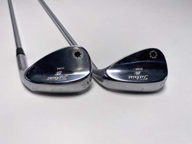 Titleist Vokey SM7 Tour Chrome Wedge Set 50* 8 | 56* 8 Wedge Steel Mens RH