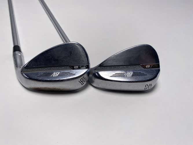 Titleist Vokey SM8 Tour Chrome Wedge Set 52* 8 | 56* 8 Wedge Steel Mens RH