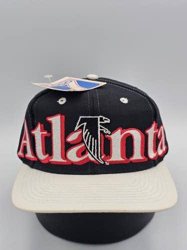 NEW Vintage Rare Atlanta Falcons 1990s Spellout Logo 7 NFL Sports Hat Snapback