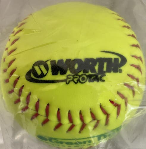 Worth Protac Green Dot C Lok Softball Compression Durable Stitched Red Flat Seam