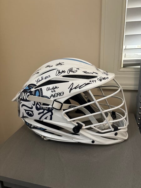 Signed UNC Game Worn Helmet
