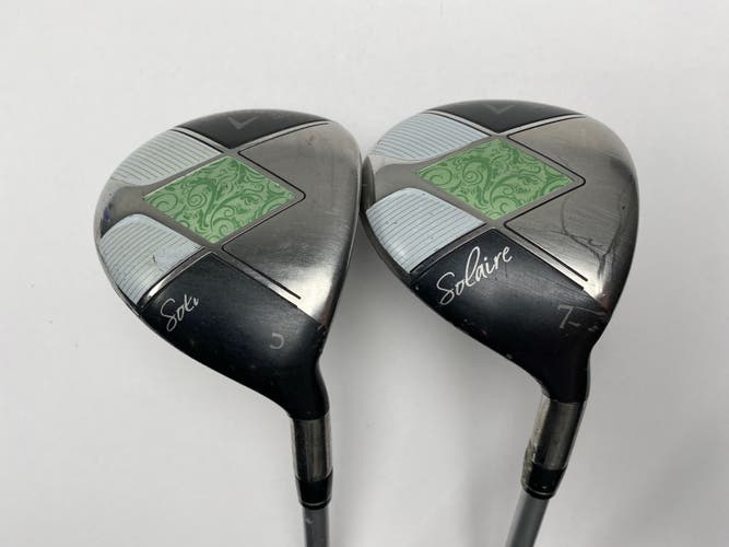 Callaway 2014 Solaire 5 & 7 Fairway Wood Set 18* 21* 55g Ladies Graphite RH