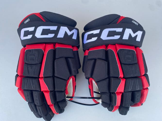 CCM HGCL Crazy Light Pro Stock Hockey Gloves 15" Blackhawks JONES 8439