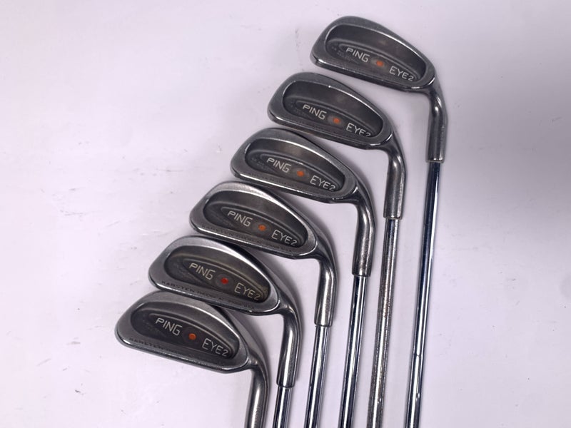 Ping Eye 2 Iron Set 6-PW+SW Orange Dot 2* Flat Karsten ZZ-Lite Stiff RH