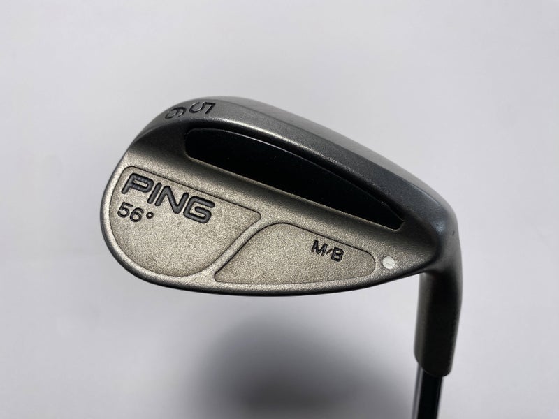 Ping MB Sand Wedge SW 56* White Dot 3* Up Wedge Steel Mens RH Midsize Grip- +.5"