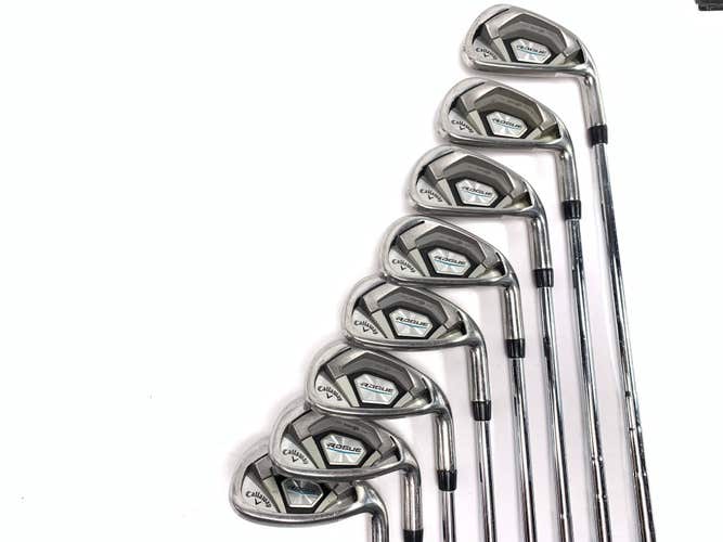 Callaway Rogue Iron Set 4-PW+GW KBS Tour-V Stiff Steel Mens RH