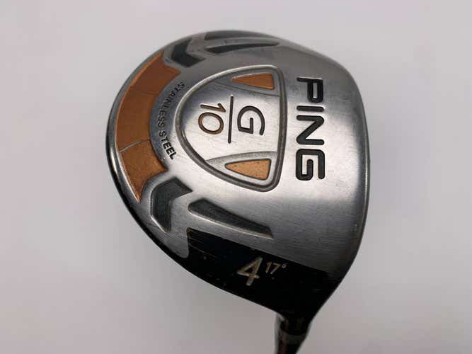 Ping G10 4 Fairway Wood 17* TFC 129 F Stiff Graphite Mens RH Midsize Grip