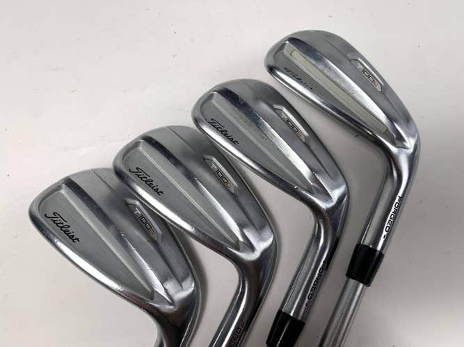Titleist T100S 2021 Iron Set 7-PW KBS Tour C-Taper 120g Stiff Steel Mens RH