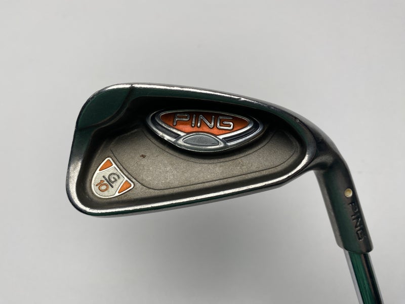 Ping G10 Single 6 Iron White Dot 3* Up AWT Regular Steel Mens RH Midsize Grip