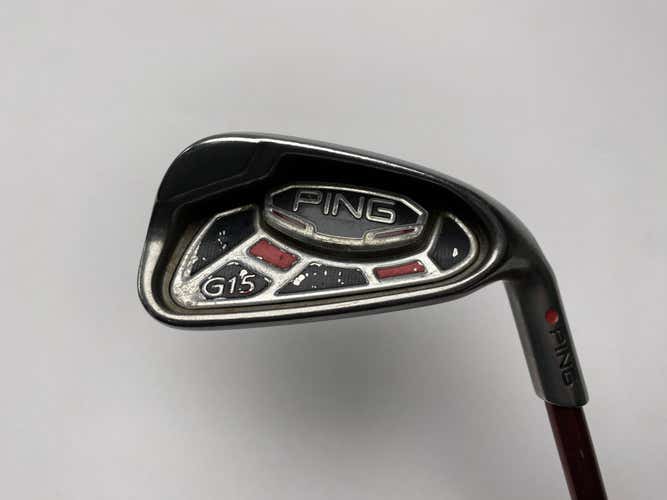 Ping G15 Single 7 Iron Red Dot 1* Flat TFC 149 Soft Regular Senior Graphite RH