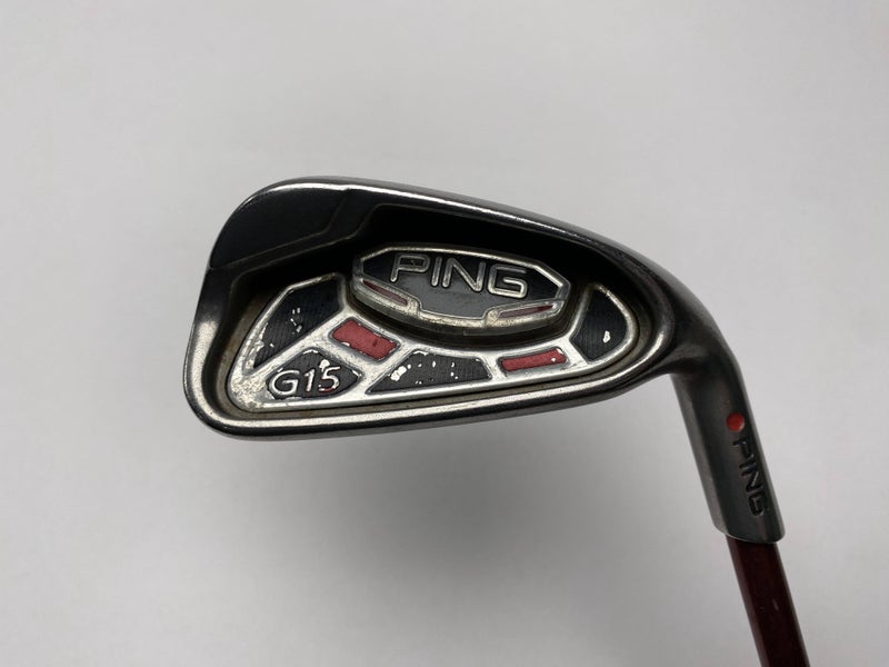 Ping G15 Single 7 Iron Red Dot 1* Flat TFC 149 Soft Regular Senior Graphite RH
