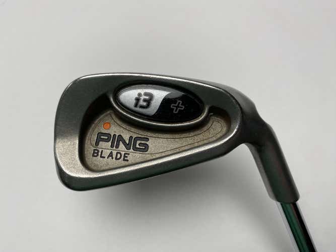 Ping i3 + Blade Single 6 Iron Orange Dot 2* Flat Stiff Steel Mens RH