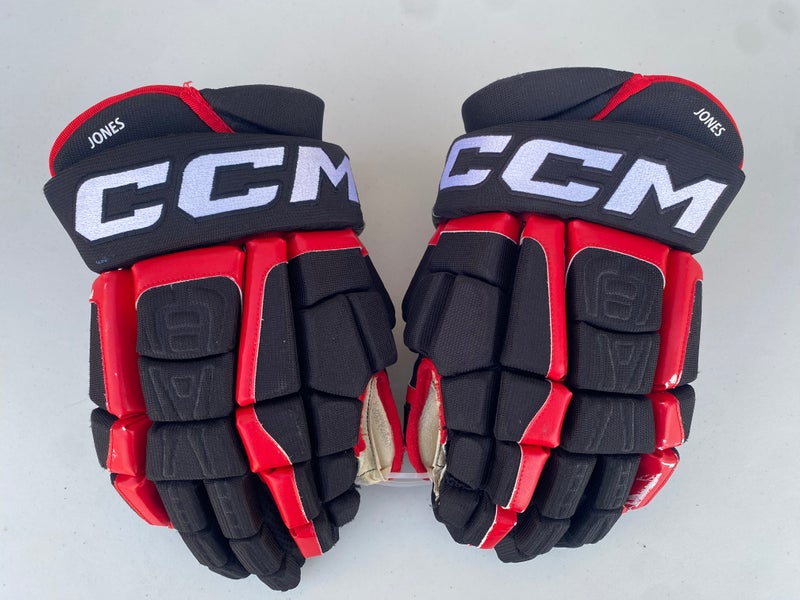 CCM HGCL Crazy Light Pro Stock Hockey Gloves 15" Blackhawks JONES 8939