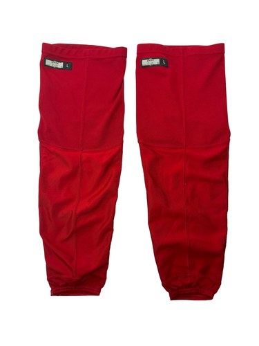Red CCM Socks X-Large w/ Kevlar Backing