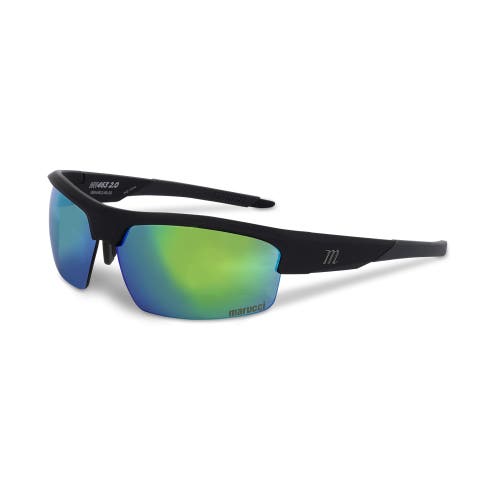 Marucci MV463 2.0 PERFORMANCE SUNGLASSES - MATTE BLACK GREEN LENS (New)
